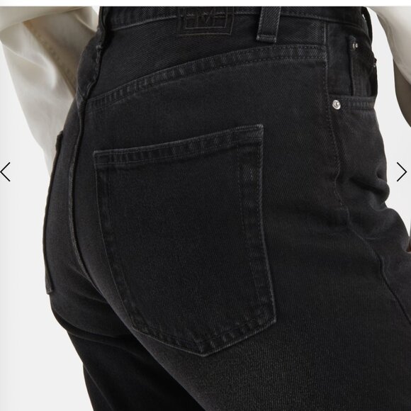 SOLD Toteme Twisted Seam Mid-Rise Straight Cropped Leg Jeans Wm Sz 25 NWT $380 - Picture 3 of 15